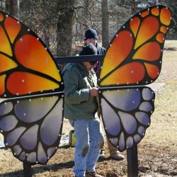 Butterfly sculpture