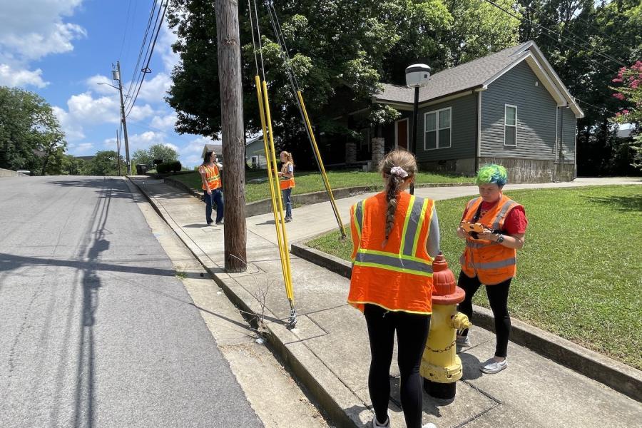 APSU GIS Center students at work in Springfield