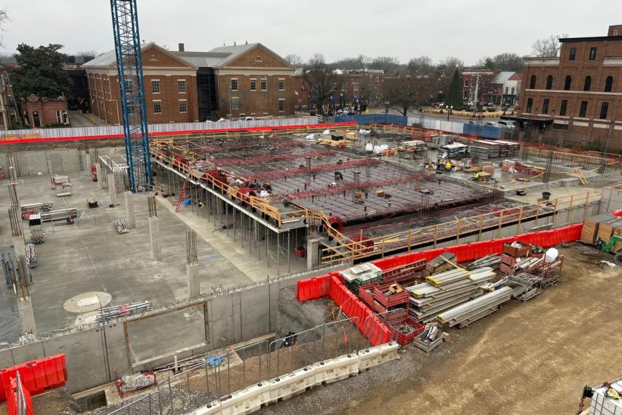 Franklin city hall construction