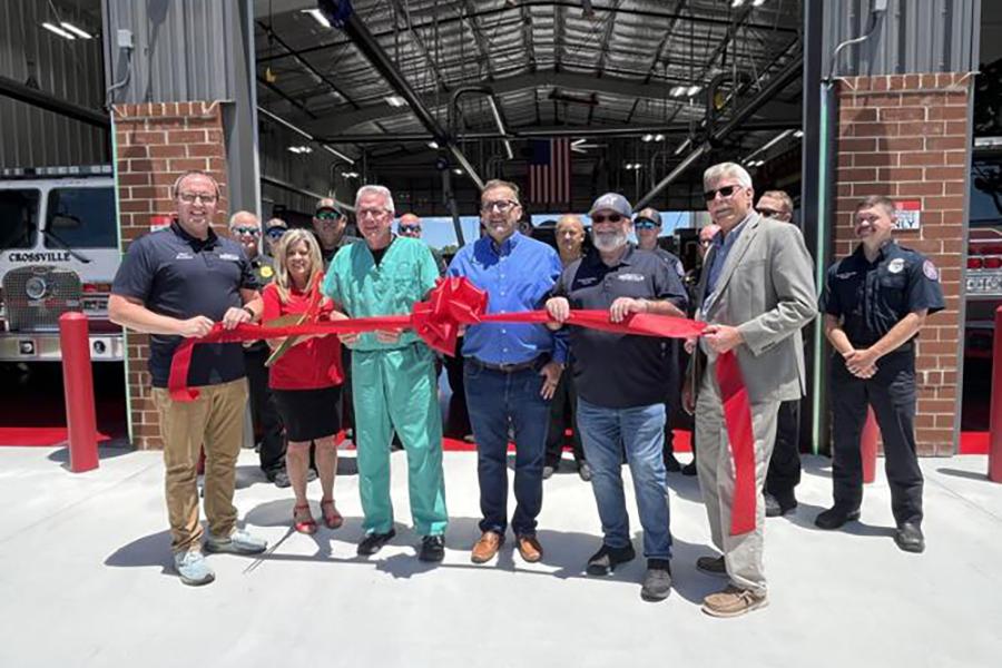 Crossville Chronicle ribbon cutting on new fire hall