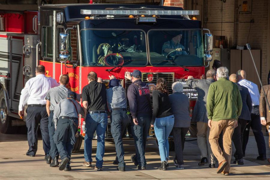 Johnson City Holds Push In Ceremonies For New Fire Engines Tennessee   Johnson City 0 