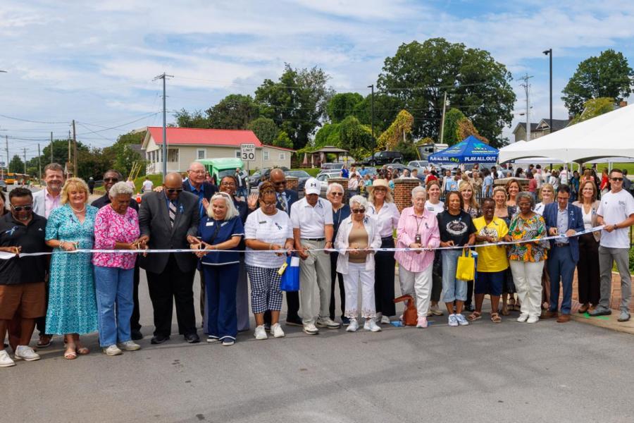 Black Heritage Trail ribbon cutting JC