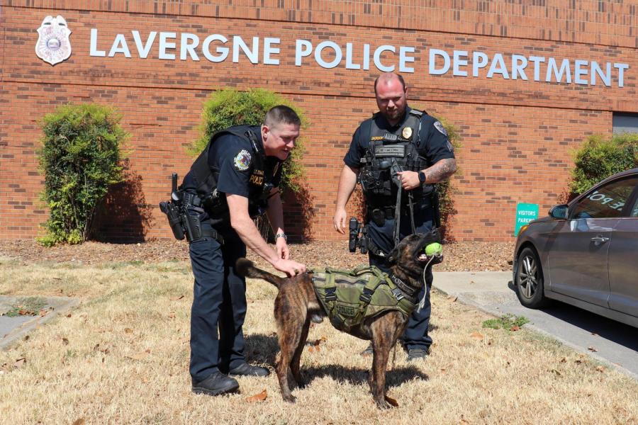 K-9 Monja and handler