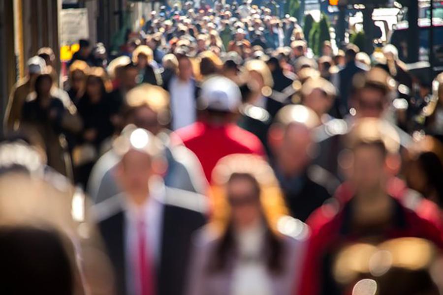 People walking