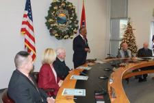 Mayor Roland "Trey" Dykes at a Newport City Council meeting (Photo by Mayor Dykes)