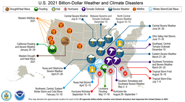 2021 Billion Dollar Disasters
