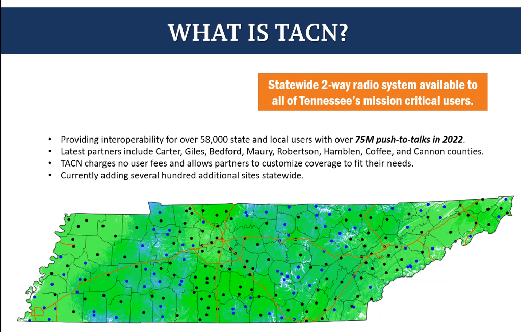 TACN Tower map