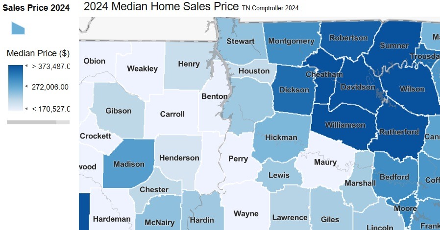 Housing sales prices 2024