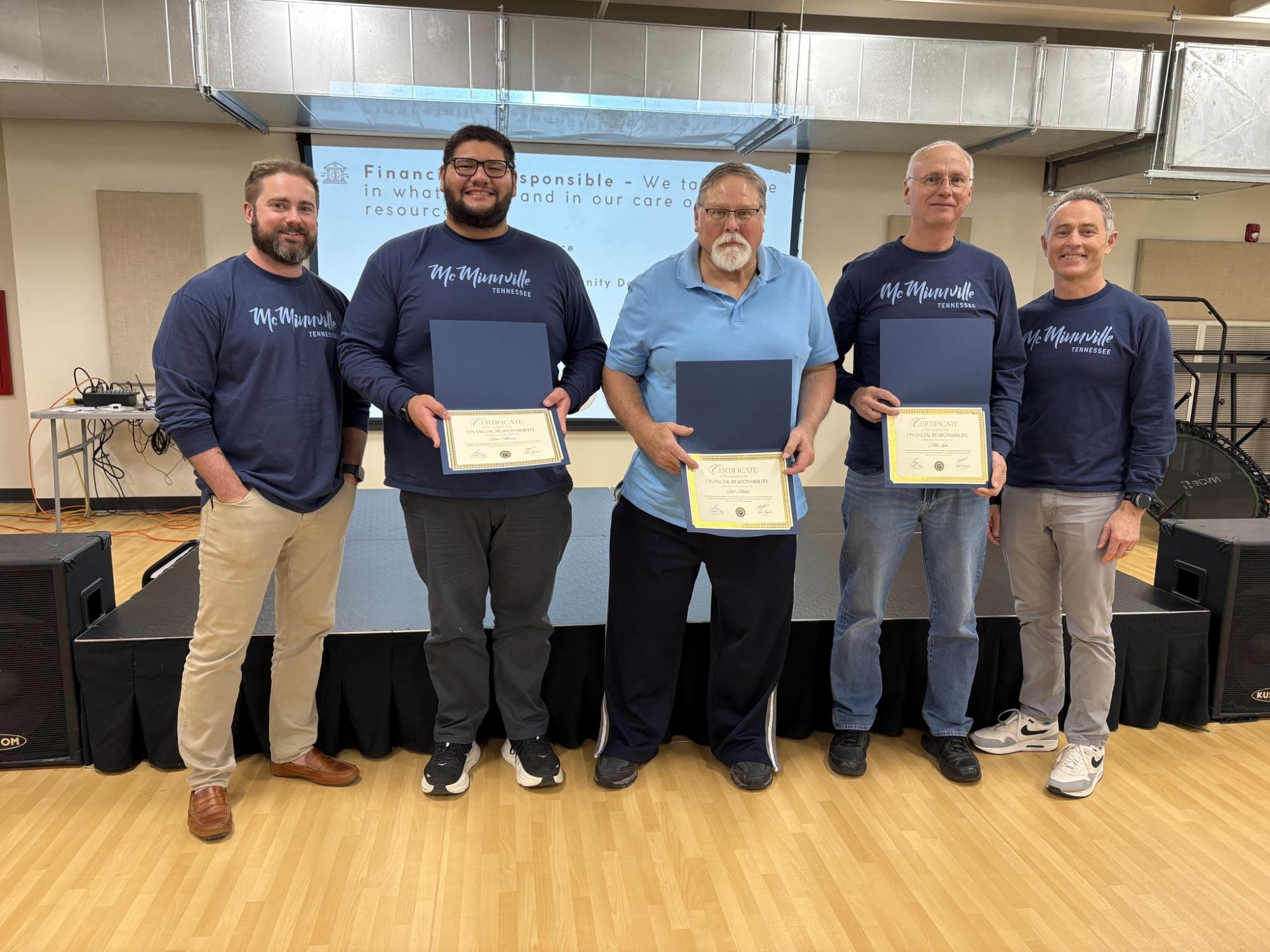 McMinnville City Employees Honored