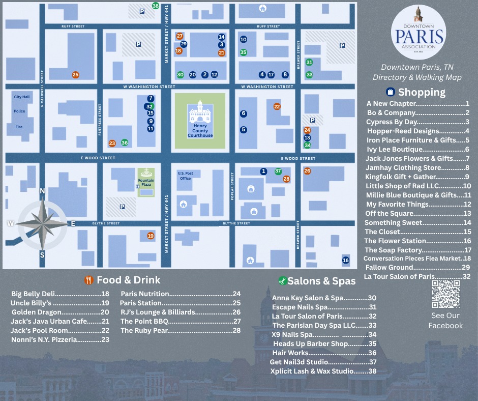 Paris Downtown Map