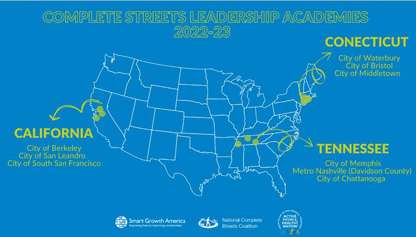 Tennessee selected for Complete Streets Leadership Academy Tennessee