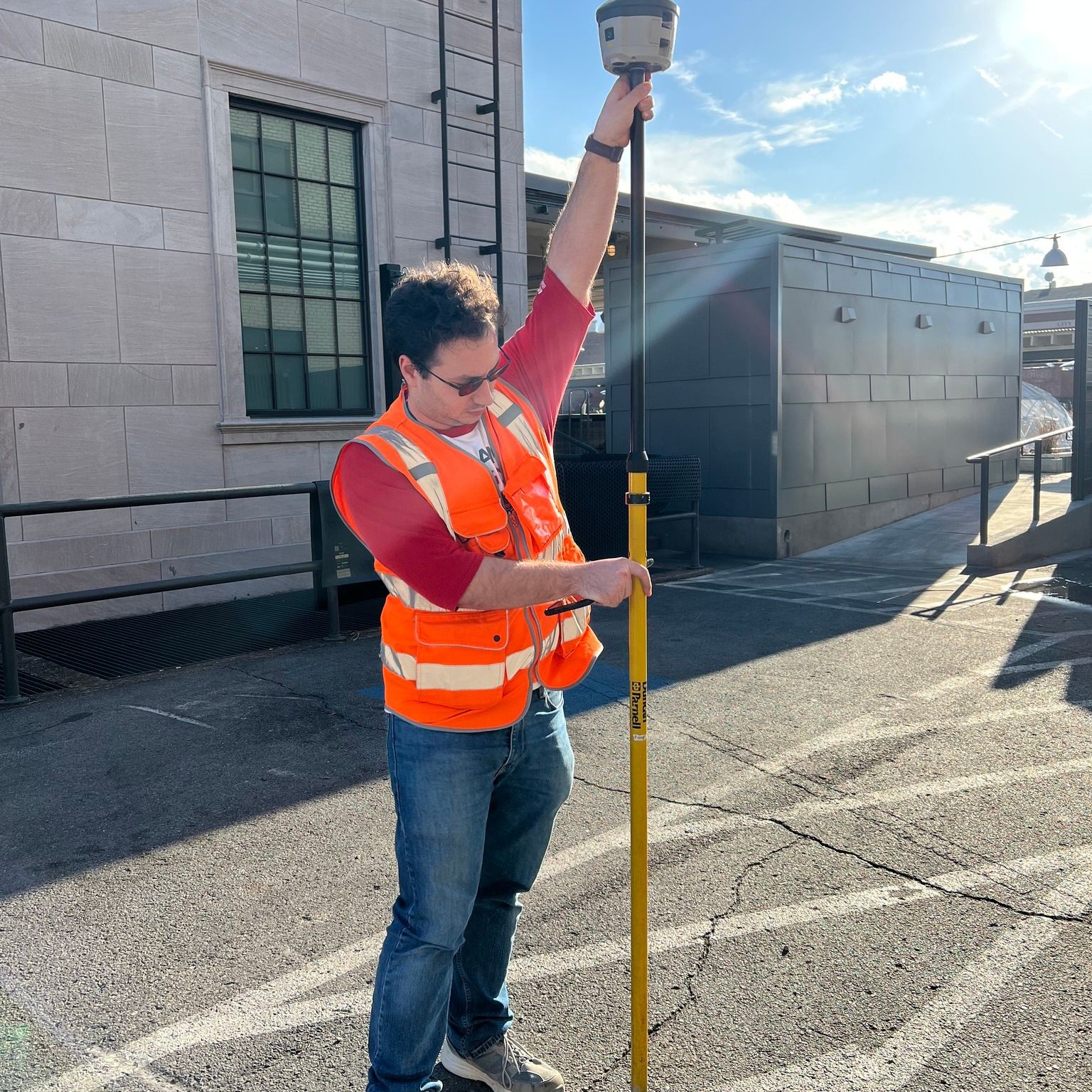 Student mapping downtown Clarksville