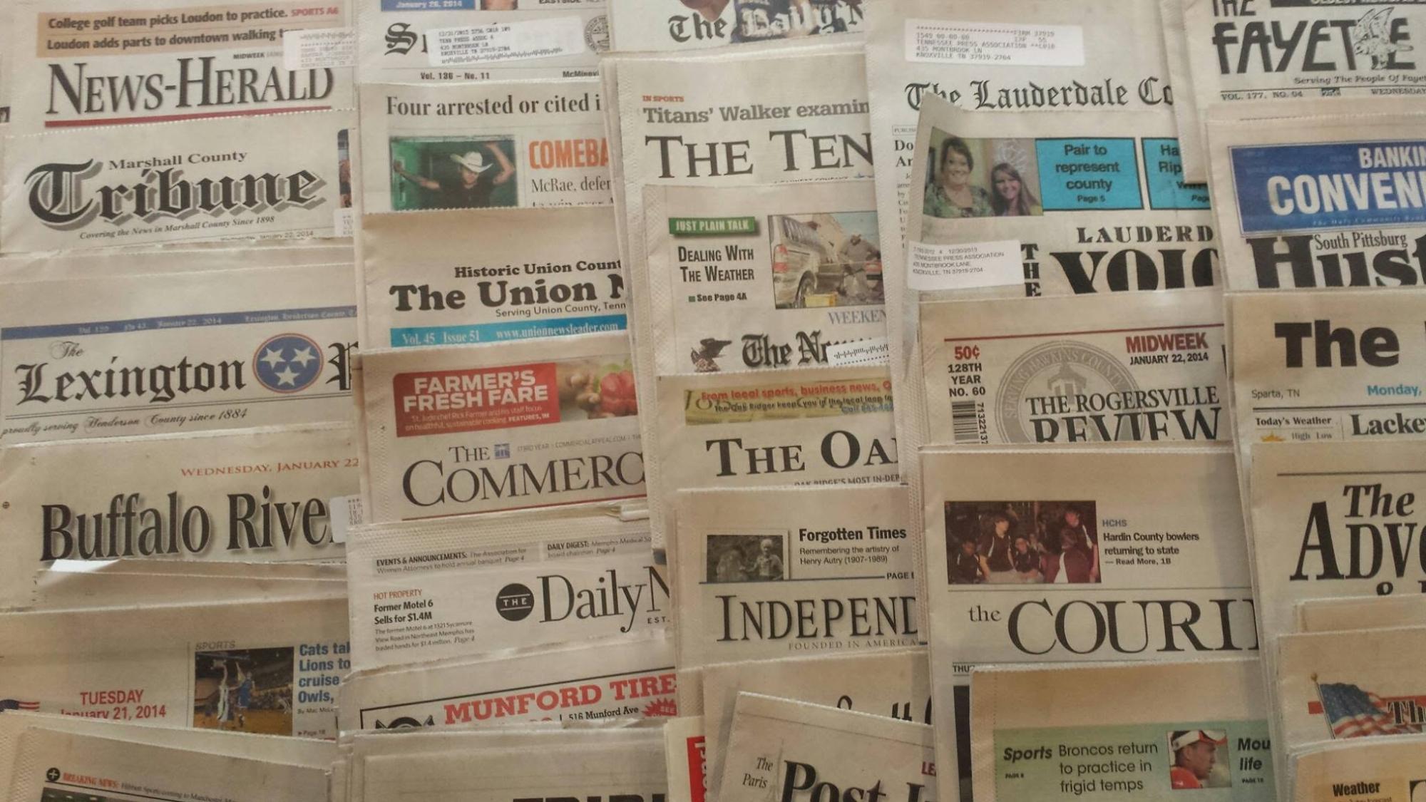 Tennessee newspapers